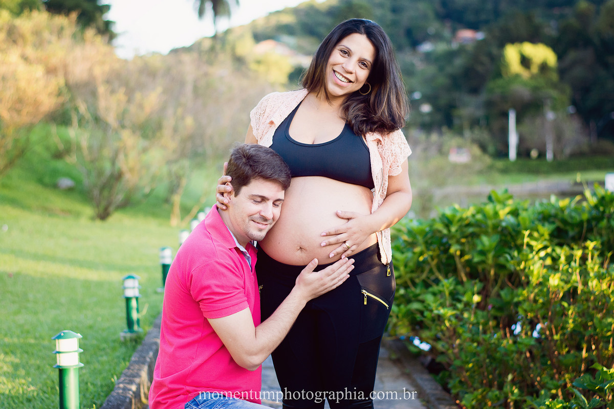 Foto de gestante grávida tirada pela Momentum Photographia em Petrópolis - RJ Hotel Quitandinha